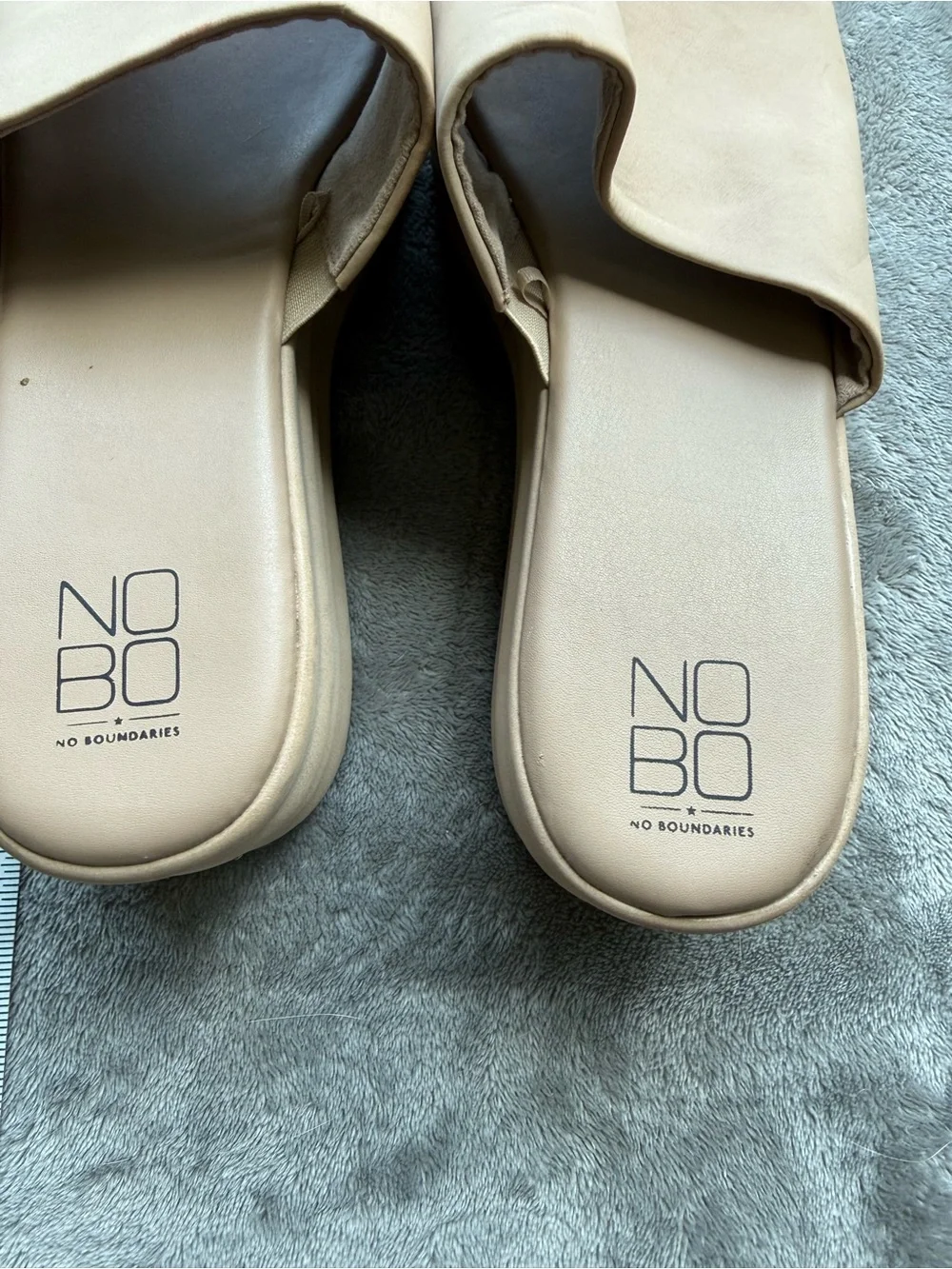No Boundaries Nude Slide Sandals